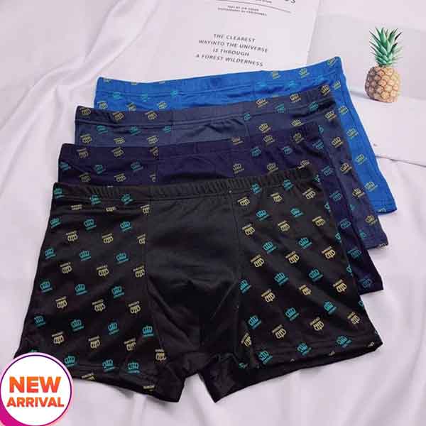 Pack Of 3 Men Boxer Briefs Cotton Underwear (Color May Vary)